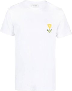 SANDRO T-shirt met tulpprint Wit