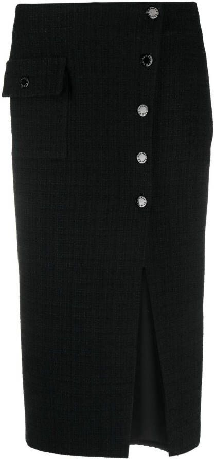 SANDRO Tweed rok Zwart