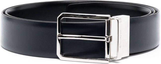 Santoni Leren riem Blauw
