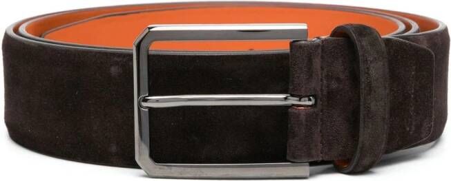 Santoni Suède riem Bruin