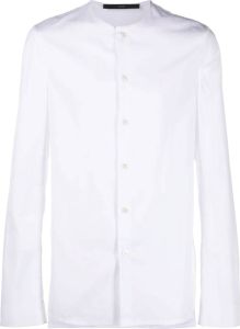 SAPIO Kraagloos overhemd Wit