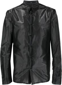SAPIO Metallic overhemd Zwart