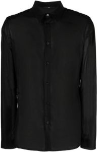SAPIO Overhemd met puntkraag Zwart