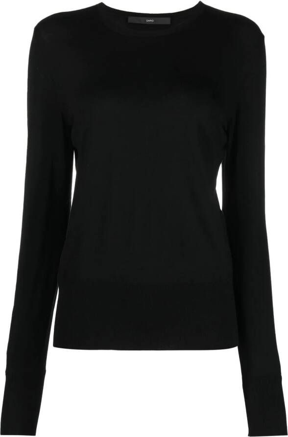 SAPIO Trui met ronde hals Zwart