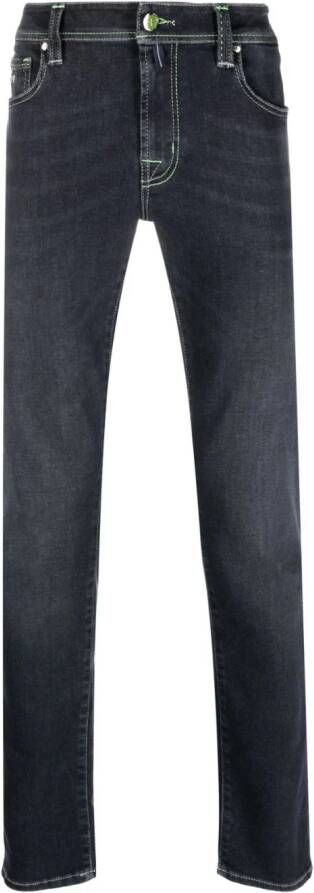 Sartoria Tramarossa Jeans met contrasterend stiksel Zwart