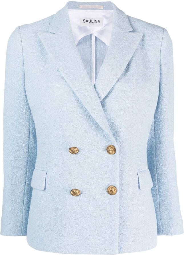 SAULINA Blazer met dubbele rij knopen Blauw