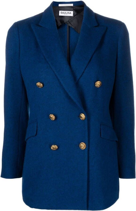 SAULINA Getailleerd jack Blauw