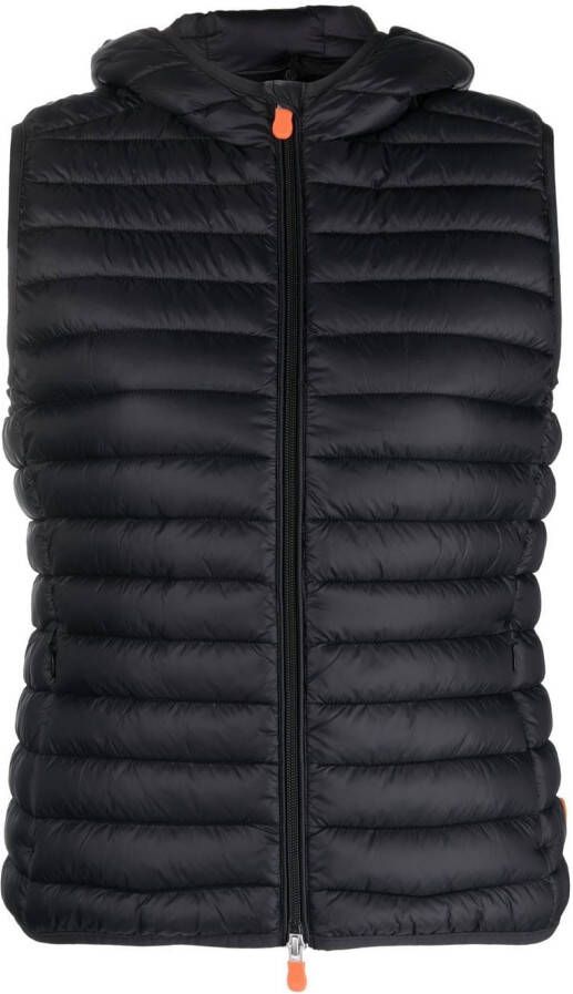 Save The Duck Bodywarmer met capuchon Zwart
