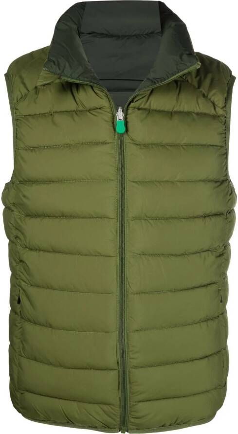 Save The Duck Bodywarmer met hoge hals 50024 CEDAR GREEN