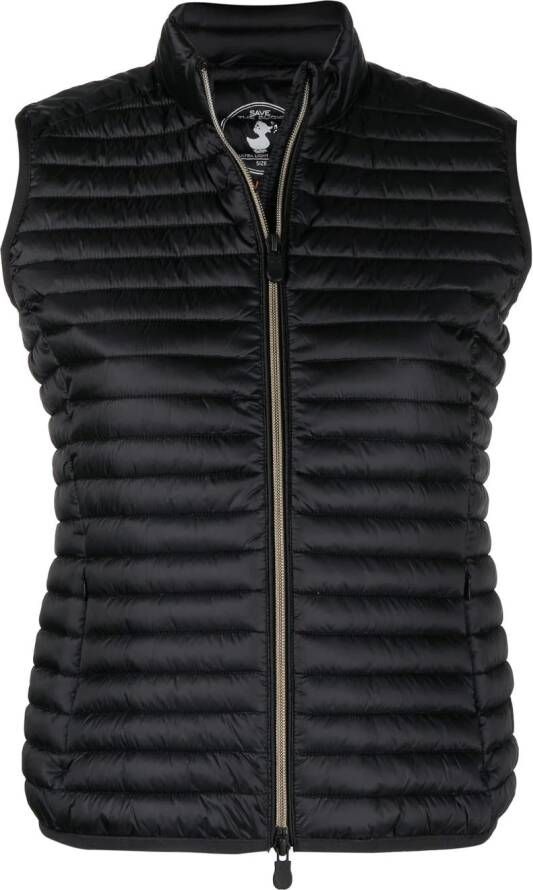 Save The Duck Bodywarmer met rits Zwart