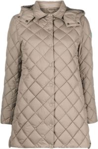 Save The Duck diamond-quilted jacket Grijs