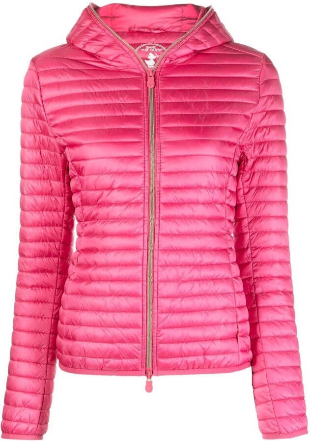 Save The Duck Donsjack met capuchon Roze