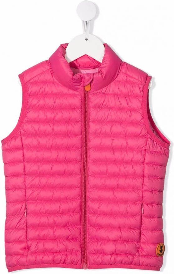 Save The Duck Kids Bodywarmer met rits Roze