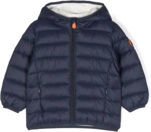 Save The Duck Kids hooded padded jacket Blauw