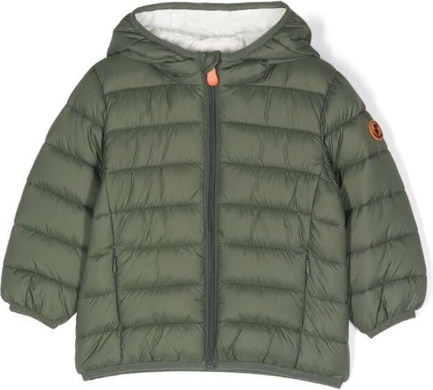 Save The Duck Kids Gewatteerd jack Groen