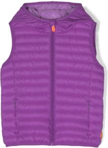 Save The Duck Kids Gilet met logopatch Paars