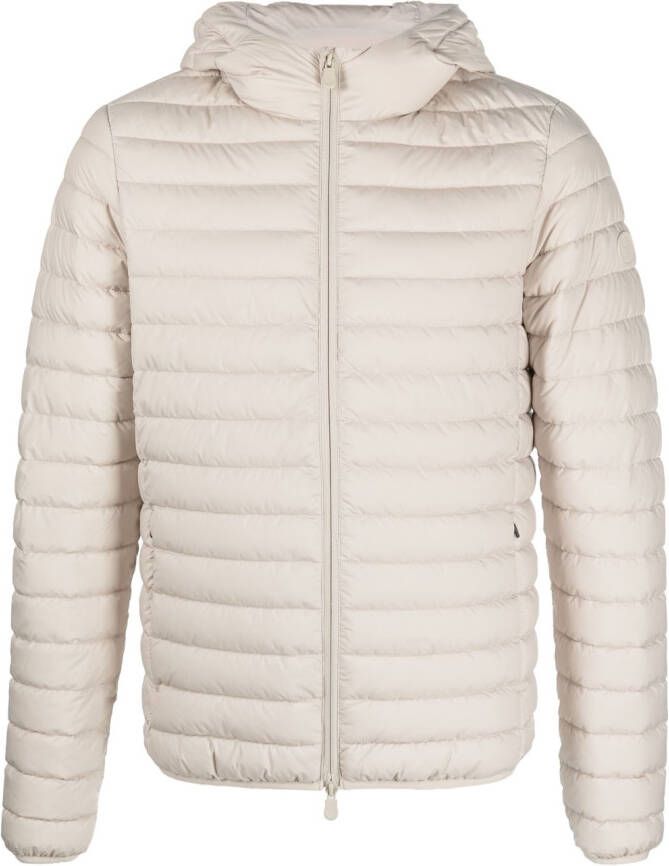 Save The Duck Jack met logopatch Beige