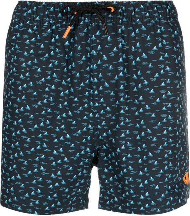 Save The Duck Zwembroek met trekkoord Blauw