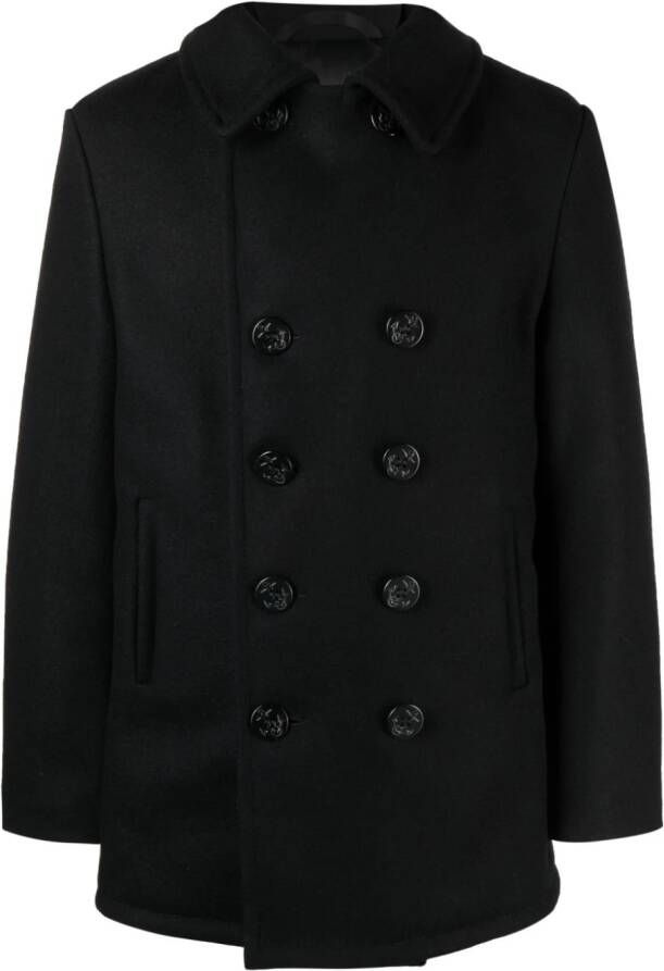 Schott Sailorjas met gegraveerde knopen Blauw
