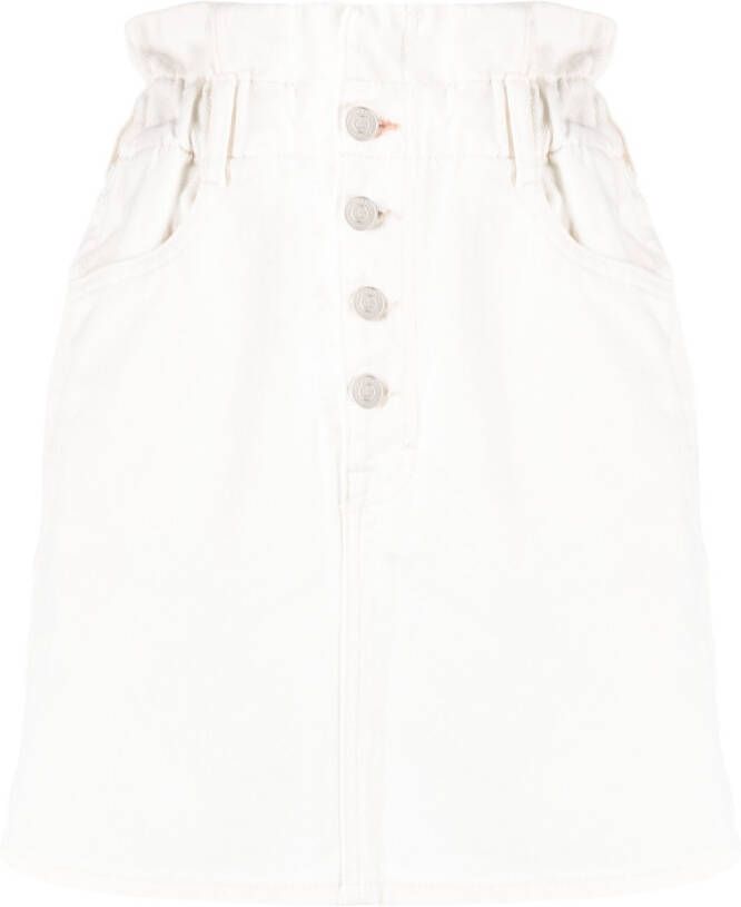 Scotch & Soda Shorts met paperbag-taille Wit