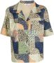 Sea Louie blouse met patchwork Groen - Thumbnail 1