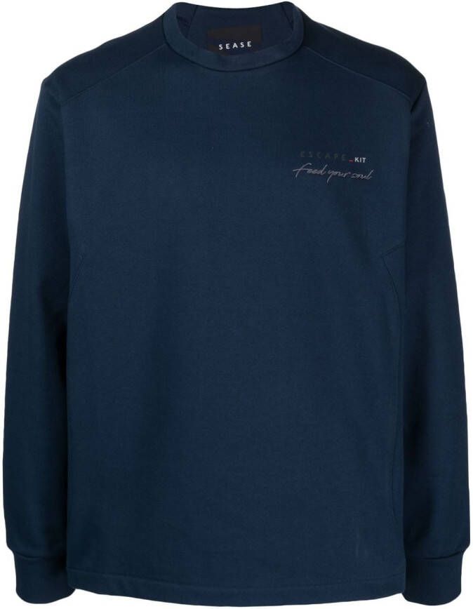 Sease Comfort Zone katoenen sweater Blauw