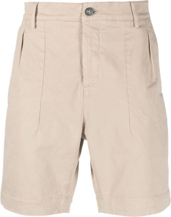 Sease Shorts met geplooid detail Beige