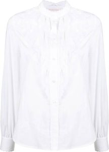 See by Chloé Blouse met broderie anglaise Wit