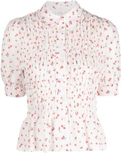 See by Chloé Blouse met kersenprint White-red