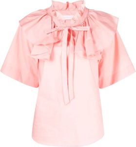 See by Chloé Blouse met ruches Roze