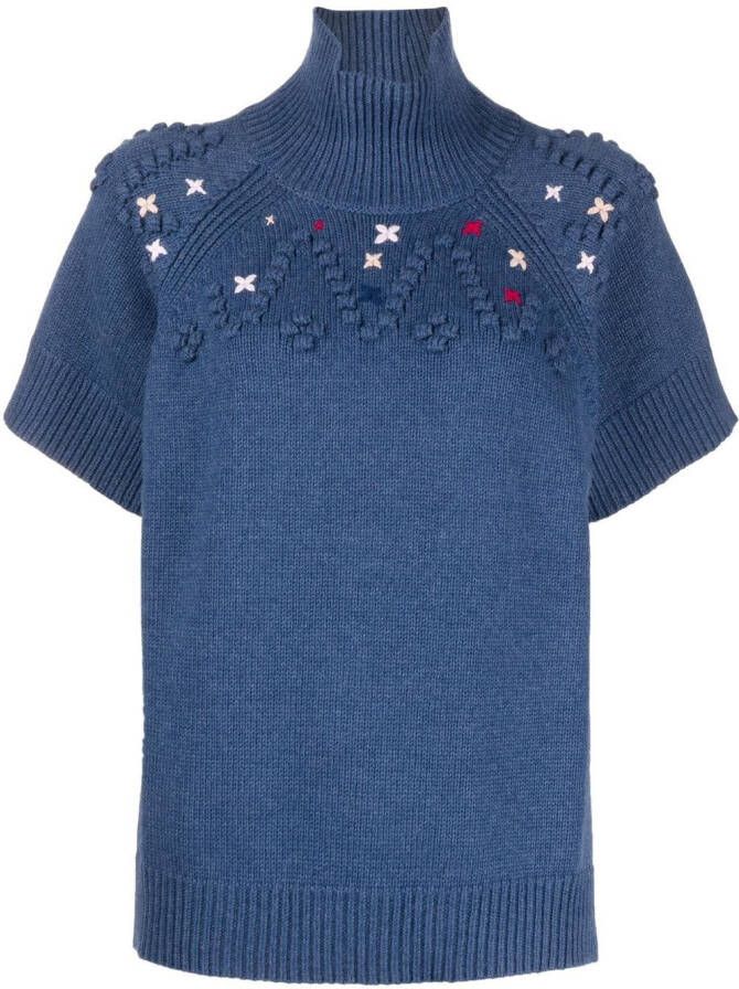 See by Chloé Trui met hoge hals Blauw