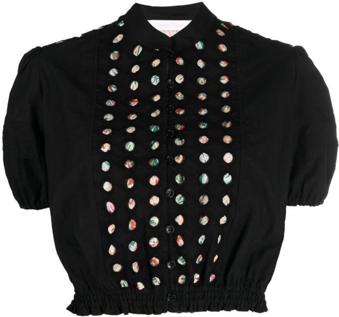 See by Chloé Cropped blouse Zwart