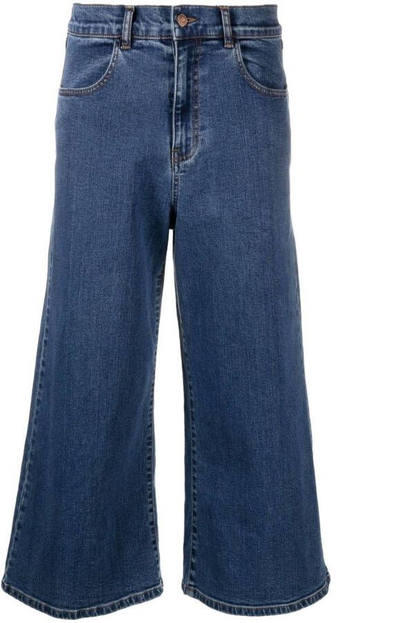 See by Chloé Jeans met wijde pijpen Blauw