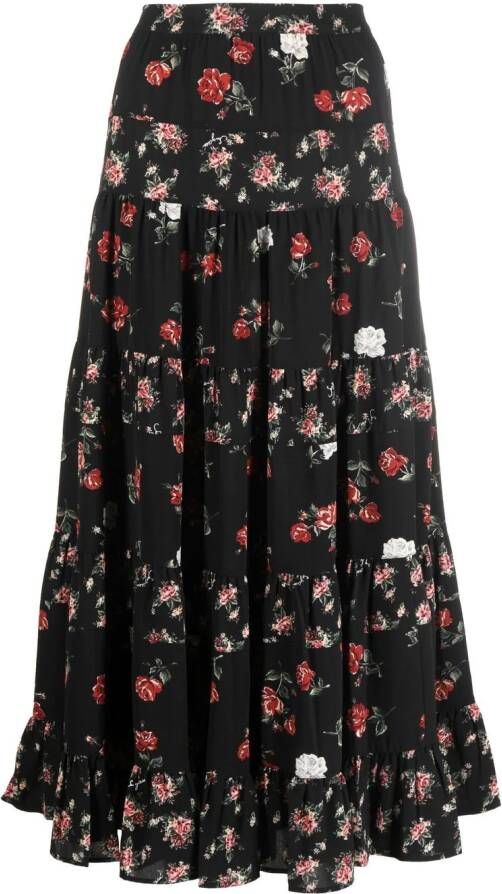 See by Chloé Gelaagde maxi-rok Zwart