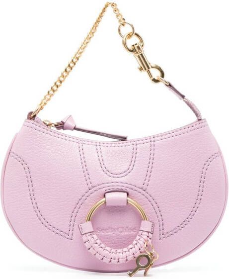 See by Chloé Clutch met logo-reliëf Roze