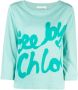 See by Chloé T-shirt met logoprint Groen - Thumbnail 1