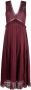 See by Chloé Midi-jurk met V-hals Roze - Thumbnail 1