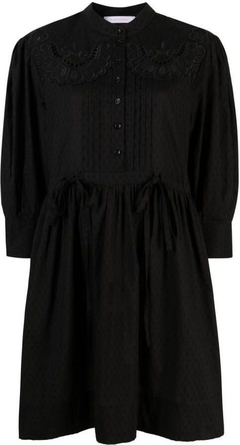 See by Chloé Mini-jurk met open detail Zwart