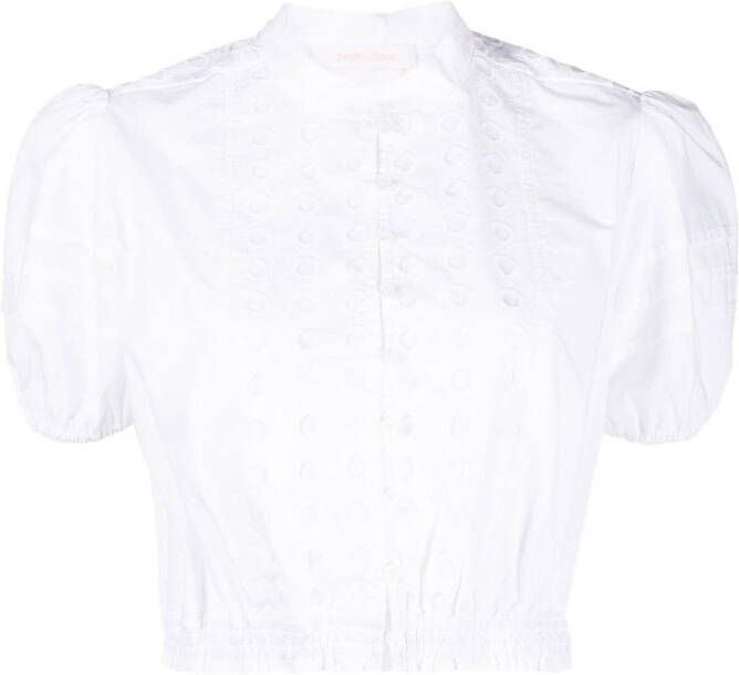See by Chloé Blouse met pofmouwen Wit