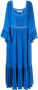 See by Chloé Midi-jurk met vierkante hals Blauw - Thumbnail 1