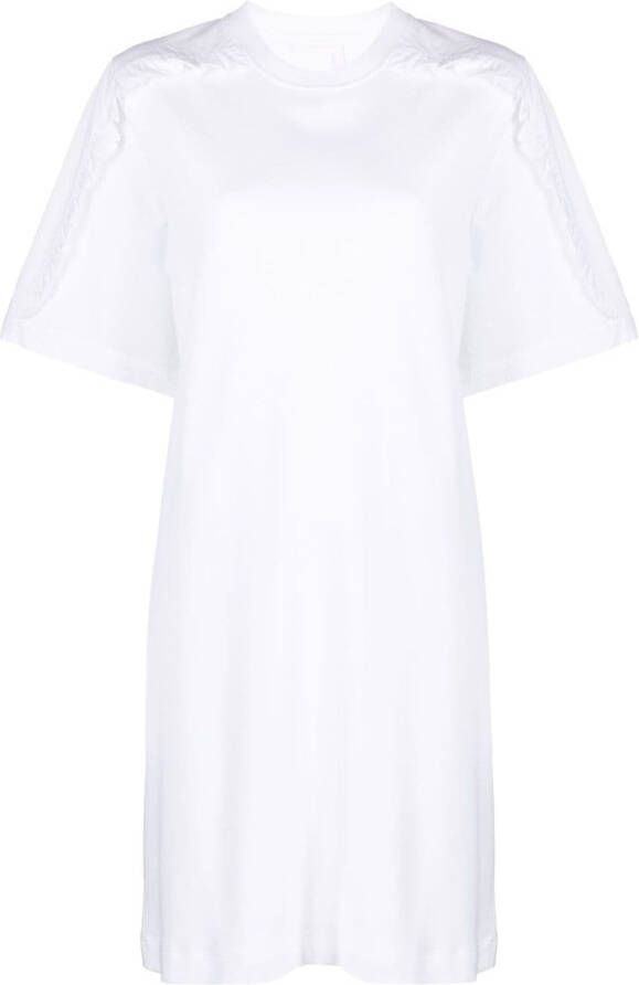 See by Chloé T-shirtjurk met ruches Wit