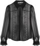 Self-Portrait Blouse met kanten detail Zwart - Thumbnail 1