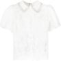 Self-Portrait Blouse met ruches Wit - Thumbnail 1