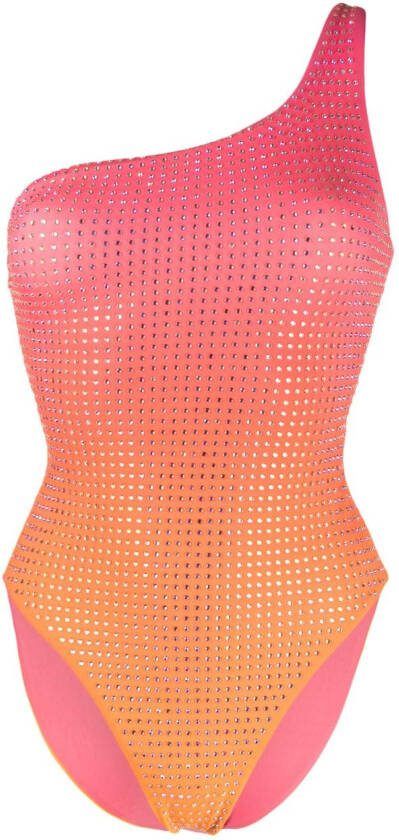 Self-Portrait Off-shoulder badpak Roze