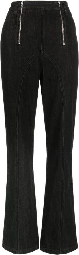 Self-Portrait Jeans met contrasterende stiksels Zwart