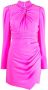 Self-Portrait Mini-jurk met gedraaid detail Roze - Thumbnail 1