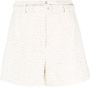Self-Portrait Shorts met ceintuur Beige - Thumbnail 1