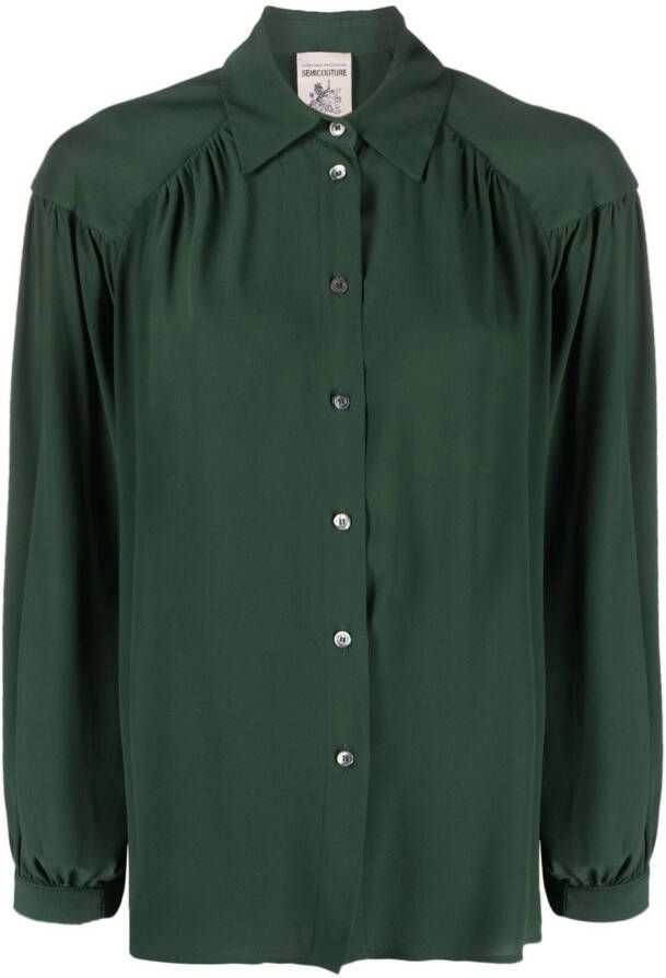 Semicouture Button-down blouse Groen