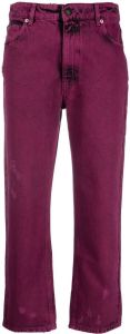 Semicouture Cropped jeans Roze