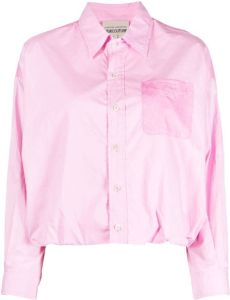 Semicouture Cropped blouse Roze